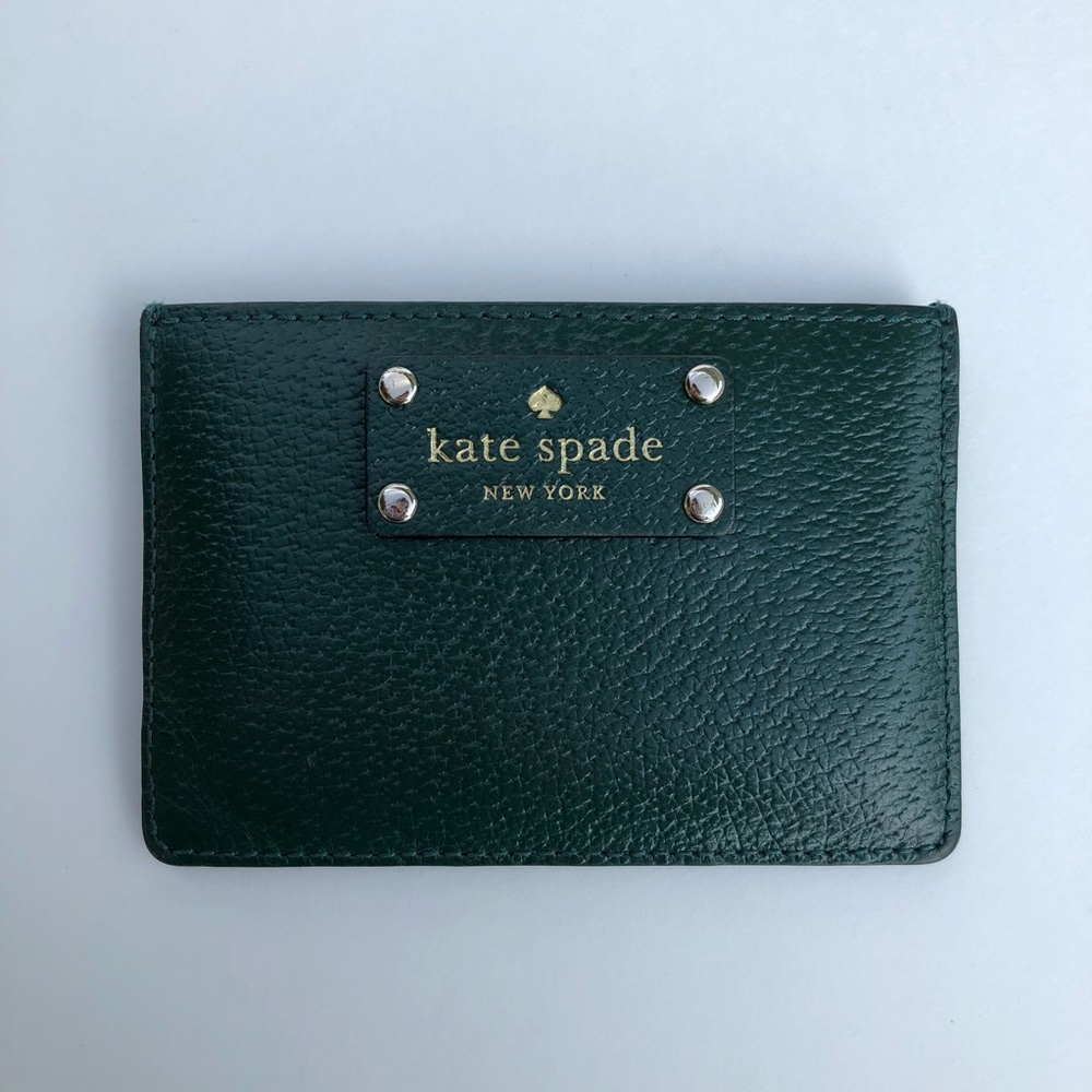 Kate Spade Forest Green Card Wallet